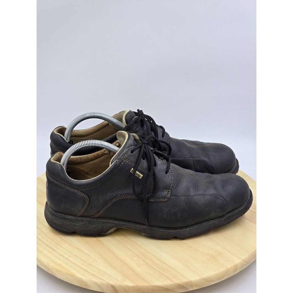 Etonic Golf Shoes 9.5M Mens Black Leather Spikeless G Sok Goodyear Tri-Density